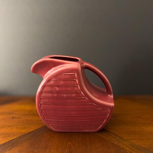 Art Deco Style Pitcher by Feltman Langer 1980s Maroon image 3