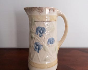 Antique Roseville "Wild Rose" Pitcher with Blended Glaze