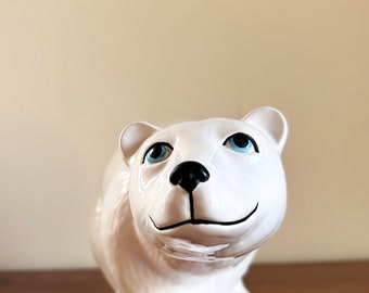 Ceramic Polar Bear Figurine