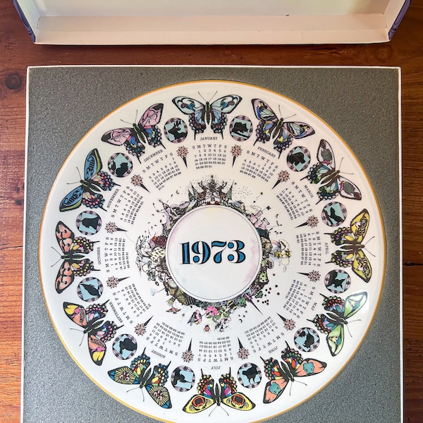 1973 Queensware Calendar Plate by Wedgwood