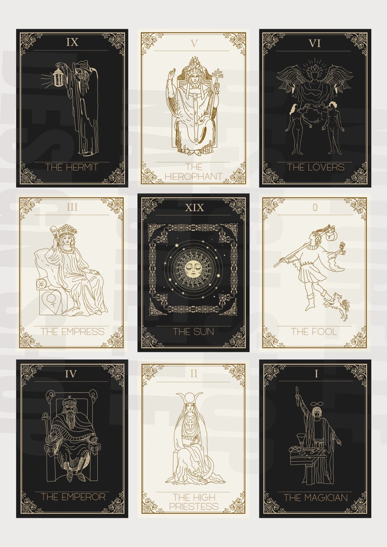 Tarot Cards Printable Major Arcana Tarot Cards Printable Tarot Cards 22