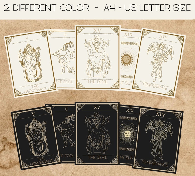 Tarot Cards Printable Major Arcana Tarot Cards Printable Tarot Cards 22