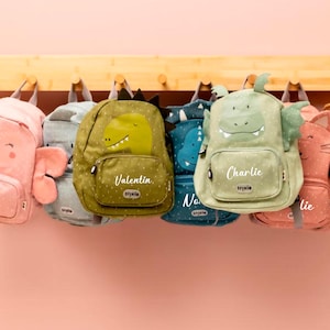 Personalized Children's Backpack Animals - school bag with first name, personalized children's backpack, children's back to school