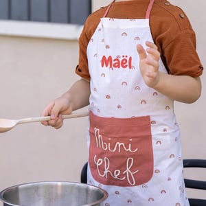 Personalisiertes Kinderschürzenmuster - Personalisierte Kinderschürze, Kinderküchenschürze, Kinderschürze mit Vornamen, Kindergeburtstagsgeschenk