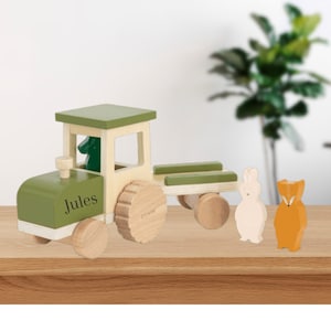 Custom wooden tractor