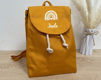 Personalized children's backpack with pattern, nursery bag, nursery bag, personalized bag