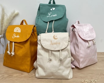 Sac à dos personnalisé enfant à motif, sac maternelle, sac crèche, sac personnalisé, cartable maternelle.