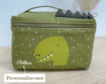 Personlig barnmatsäck/snackpåse med namn, skoldjursdesign, Trixie, personlig skolmatsäck, barnmatsäck med namn, skolmatsäck