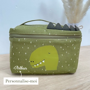 Sac repas/gouter enfant personnalisé prénom école animaux trixie , sac repas école personnalisé, lunch bag enfant prénom, lunch bag école