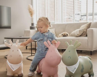 Bouncing balloon cow, inflatable animal, personalized baby gift, 1 year old child's birthday gift, children's Christmas gift, baby room decoration.