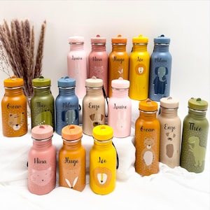 Gourde enfant Trixie personnalisée, 350ml/500ml - gourde école enfant prénom, bouteille enfant, bouteille enfant personnalisé, gourde