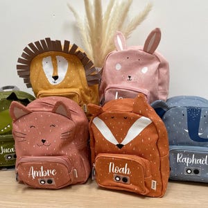 Personalized Children's Backpack Animals - school bag with first name, personalized children's backpack, children's back to school