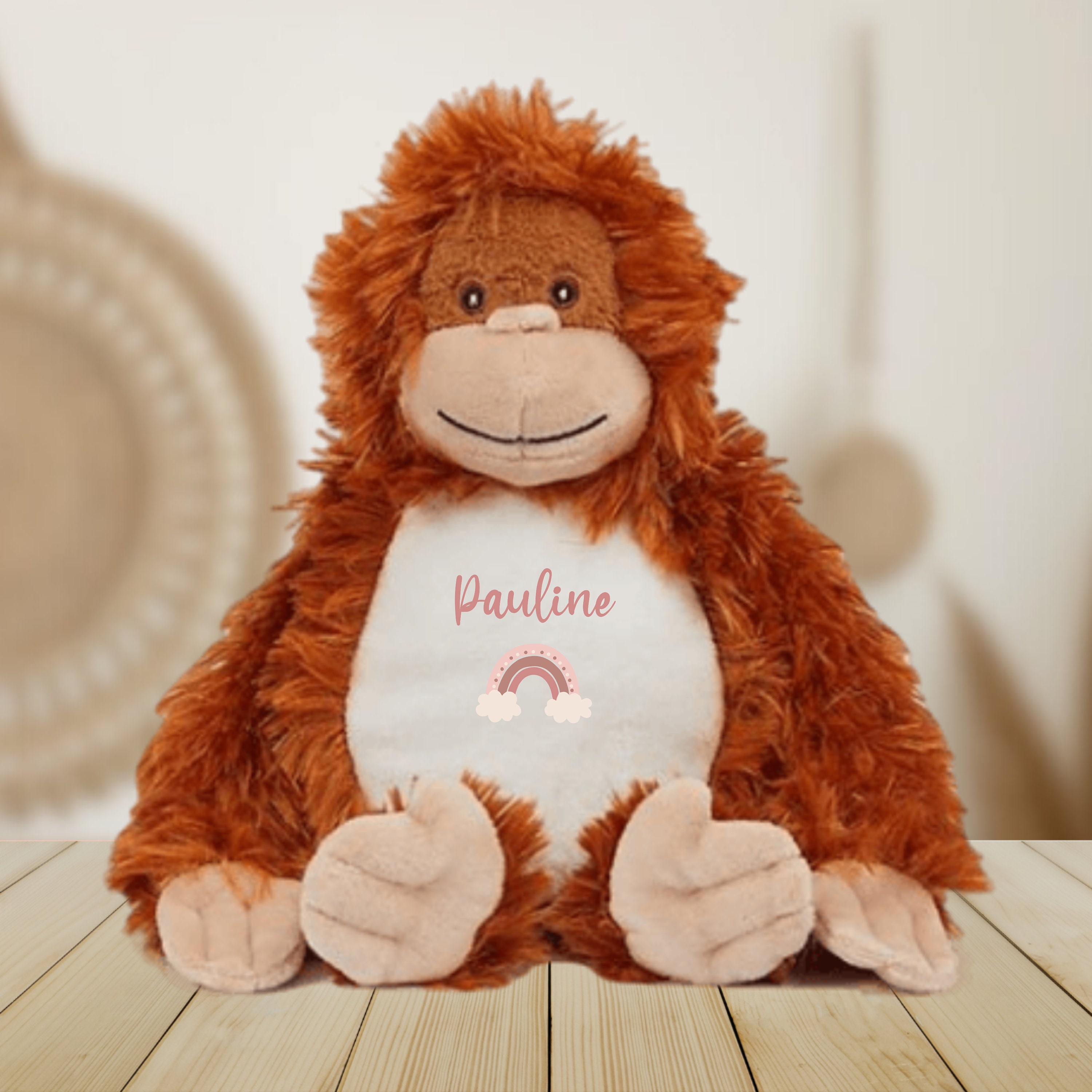 Cuddly Big Soft Plush Orangutan Stuffed Animals Toy Body Pillow Cushion Doll, Gorilla Plushie Toys Best Birthday Christmas Fiesta Great Gif 並行輸入品