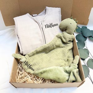 Personalized Birth Box - Sleeping bag + comforter box, Gift box, Birth gift, Baby box, Personalized baby kit