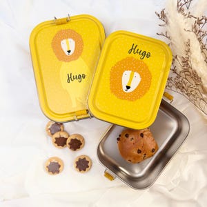 Personalized lunch box for children - nursery and primary school snack box, children&#39;s school meal box with first name, trixie lunch box, children&#39;s gift