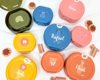 Personalized children's snack box, children's school snack, picnic, school trip, children's lunchbox with first name, children's snack box for recreation center