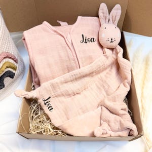 Personalized Birth Box - Sleeping bag + comforter box, Gift box, Birth gift, Baby box, Personalized baby kit