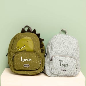 Personalized school bag, children&#39;s nursery bag, back-to-school backpack, children&#39;s first name bag, back-to-school children&#39;s dinosaur first name bag