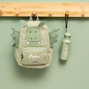 Sac et Gourde enfant Trixie personnalisée - gourde école enfant, sac d'école enfant, école enfant personnalisée, gouter école, sac nounou