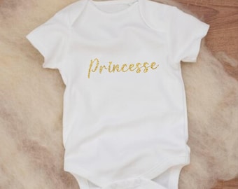 Customizable Short Sleeve Bodysuit - Baby Bodysuit, Baby Gift, Birth Gift, Personalized Baby Bodysuit