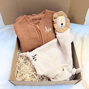 Personalized Birth Box - Sleeping bag + comforter box, Gift box, Birth gift, Baby box, Personalized baby kit
