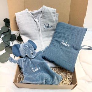 Personalized elephant birth box - Gift box, Child birth gift, personalized birth kit, Baby gift