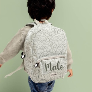 Personalized dinosaur school bag, children&#39;s nursery bag, back-to-school backpack, children&#39;s name bag, back-to-school children&#39;s name bag