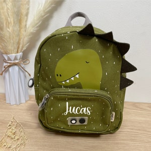 Sac à Dos Personnalisé Enfant Dino - sac à dos école enfant prénom, sac à dos trixie, sac école nom, sac à dos dinosaure, cartable enfant