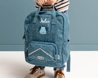 Zaino scolastico per bambini di grandi dimensioni in formato A4, zaino personalizzato con nome, zaino per il ritorno a scuola, zaino scolastico per bambini, zaino scolastico personalizzato con animali