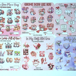 Valentine's Minis Bundle | Savings Challenge | Reusable | Blank | Budgeting | Cash Envelope Challenges