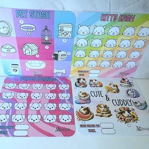 Pet Stash Minis Bundle | Savings Challenge | Reusable | Blank | Budgeting | Cash Envelope Challenges