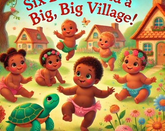 Seis bebés y un pueblo enorme / Ebook infantil conmovedor / Descarga digital
