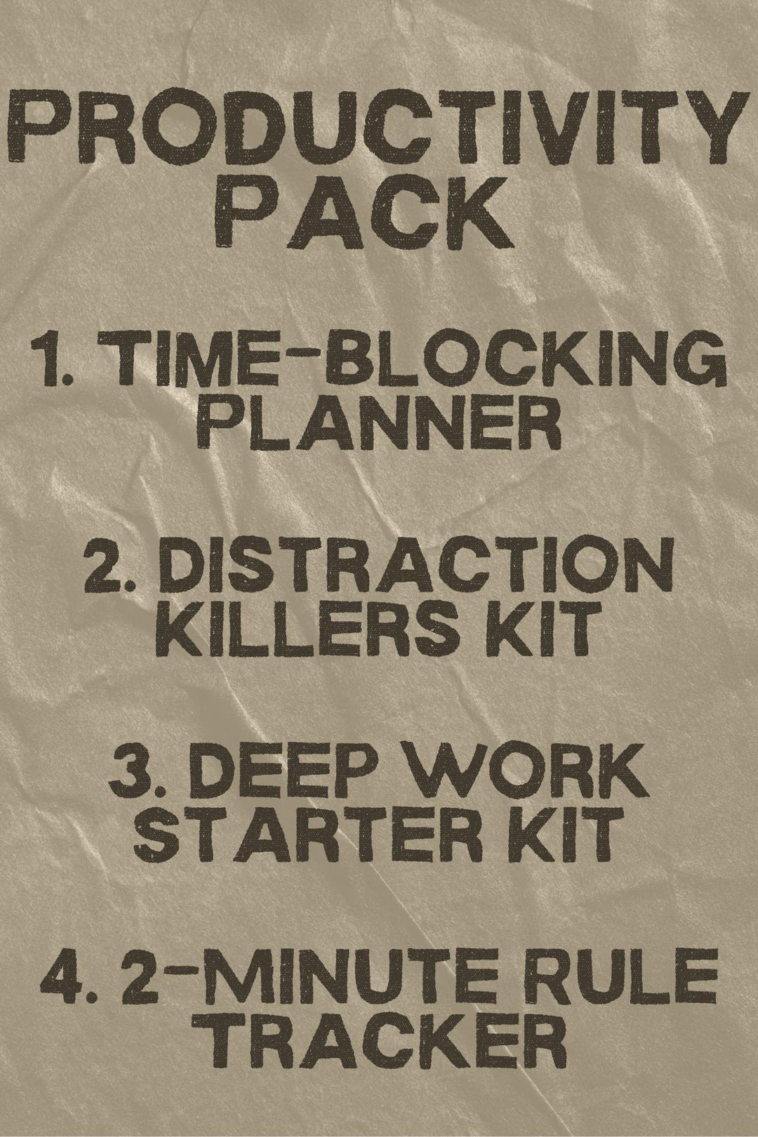 Productivity Packet Productivity Pack | 4-in-1 Digital Productivity Guides | Time Blocking ...