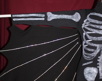 Ali di ghoul scheletrico – Accessorio realizzato a mano