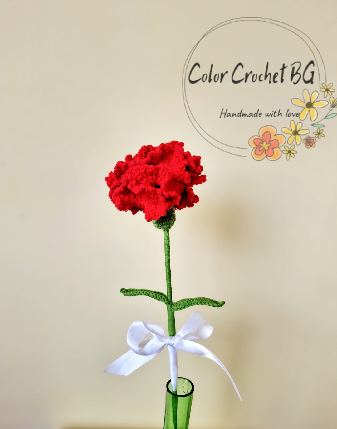 Handmade Carnation Pattern Handmade Crochet Carnation Flower: Everlasting Floral Gift - Etsy