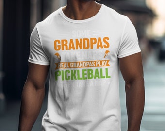 Pickleball grandpa T-Shirt Tee, Funny Grandpa Shirt, Funny Grandchildren Shirt, Golf Sport Player T-Shirt, Gift For Pickleball Dad