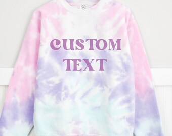 Custom Tie-Dye Sweatshirt |  Handmade and Unique Designs | Tiedye Sweatshirt |