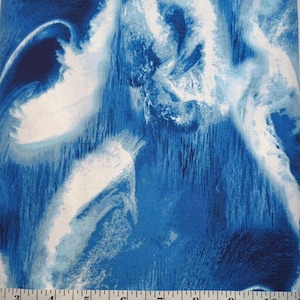 2008 Summer Breeze RJR Fabrics BTY Ocean Waves Cotton Quilting Sewing