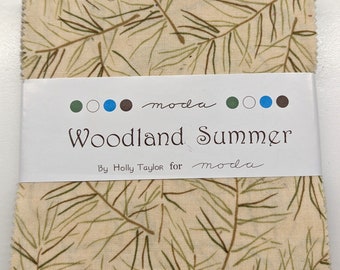 Woodland Summer Moda Fabric Charm Pack 42pc 5&quot; squares Holly Taylor
