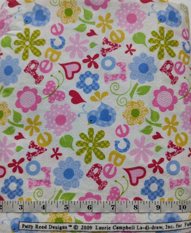 2009 Flannel Patty Reed Designs Laurie Campbell La-di Draw BTY Peace ...