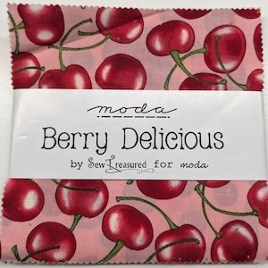 Berry Delicious By Sew Treasured Moda-pakket: 29 vierkantjes van 5 inch