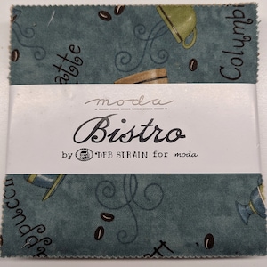 Bistro Moda Charm Pack Deb Strain 5" vierkanten
