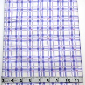 Spring Meadow BTY (36"x44") Cheri S Strole  Purple Plaid Moda Cotton Sew Quilt Craft Fabric