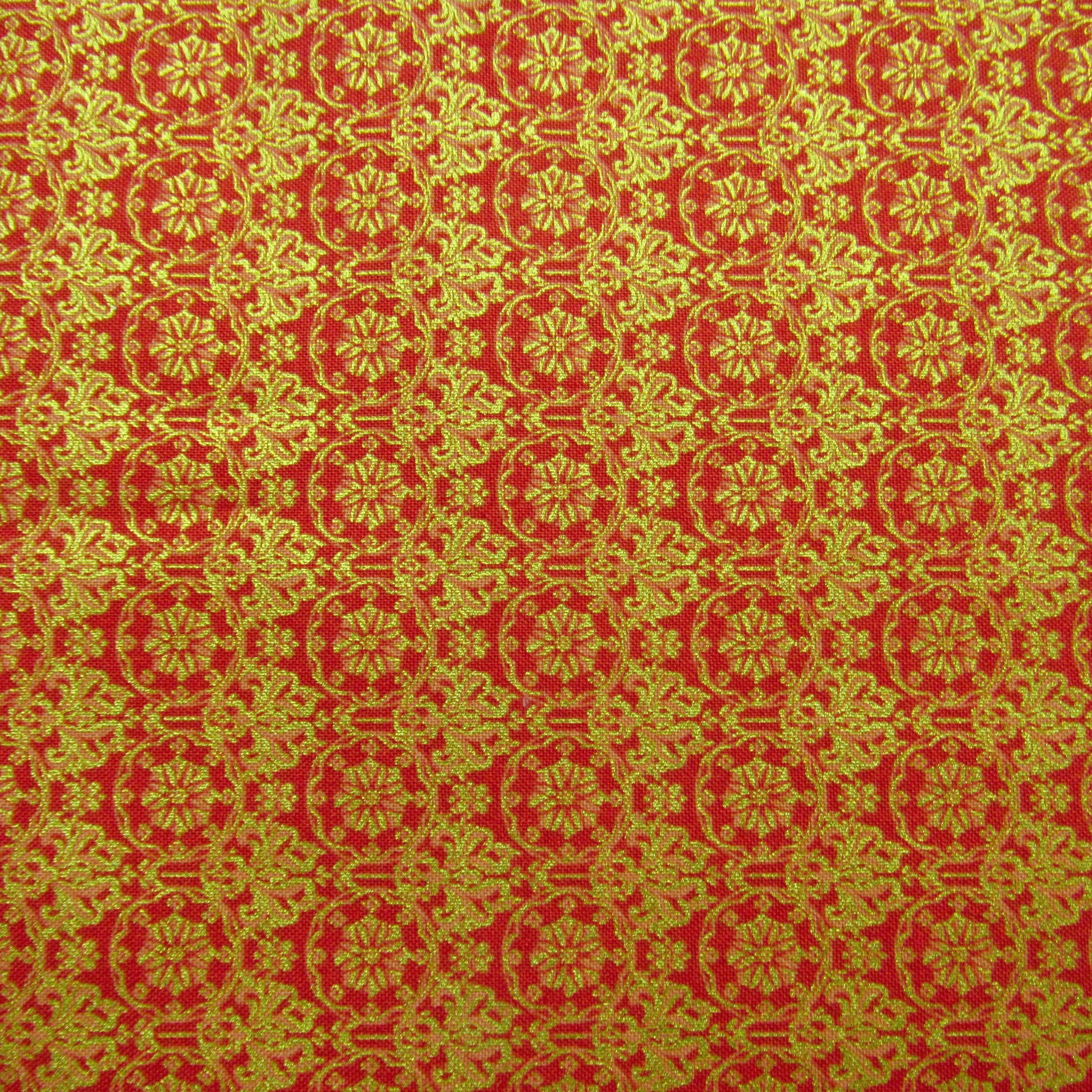 Midas Touch #2907 Ro Gregg BTY Gold Metallic Accents Northcott Cotton Sew Quilt Craft Fabric