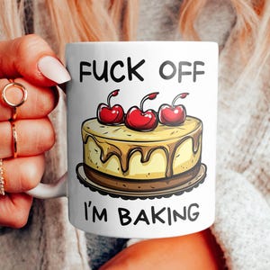 Grappige bakmok: onbeleefd bakercadeau, godslastering koffiemok