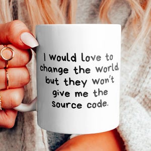 Tazza divertente per programmatori: umorismo sul codice sorgente, regalo per programmatori