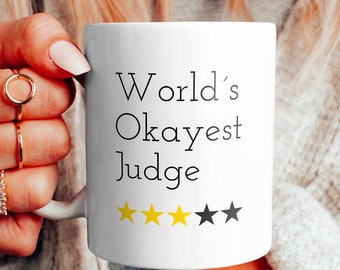 'S Werelds Okayest Judge-koffiemok - grappig rechtercadeau