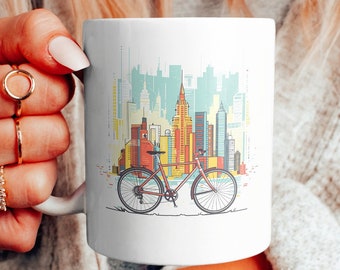 Mug Blanc Scott Bicycle – 11 Oz – Céramique – Logo – Neuf