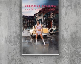 music video poster can't HOLD us DOWN
