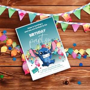 Convite de CARTÃO DE FESTA EDITÁVEL para festa infantil, artesanato, ponto, convite brilhante e colorido, festa infantil, festa